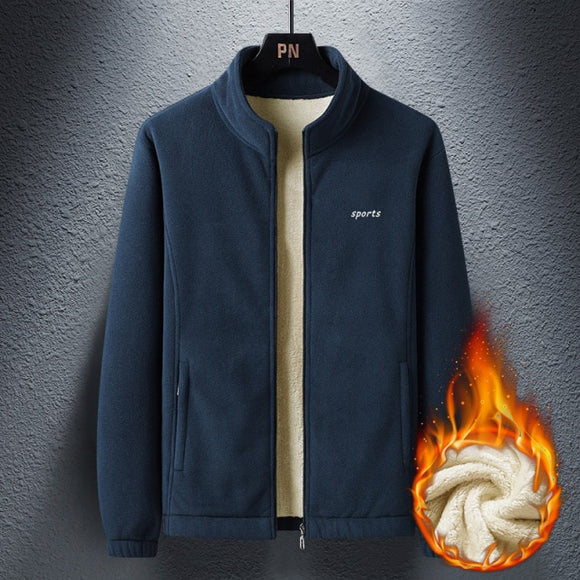 Shawbest-Men's Winter Fleece Jacket Coat