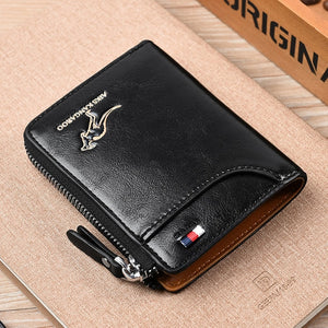 Shawbest-Mens Wallet Leather Business Card Holder