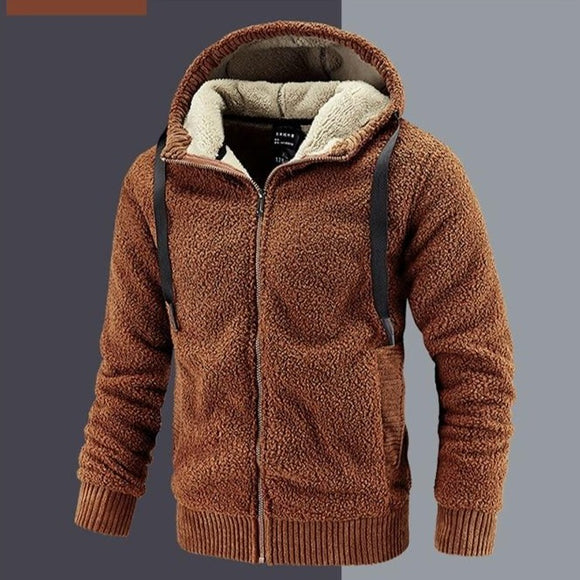 Shawbest-Mens Winter Thick Fleece Jackets