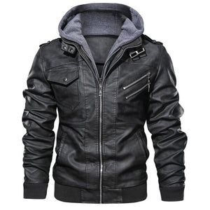 Shawbest-New Men's Casual Motorcycle Leather Jackets