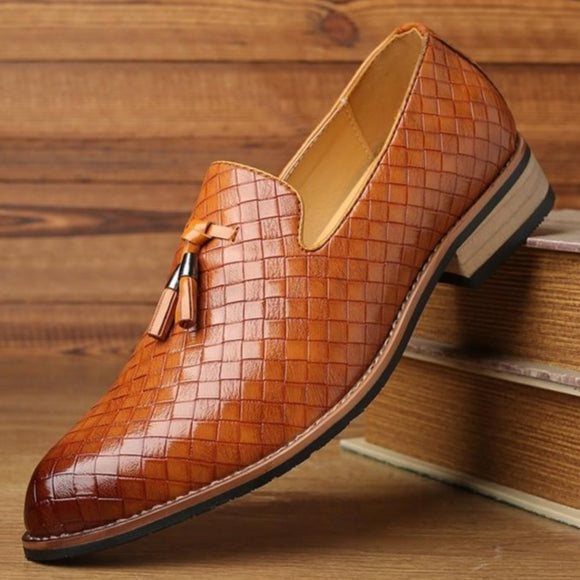 Shawbest-New Men Braid Casual Loafers