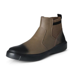 Shawbest-New Men Warm Leather Ankle Boots