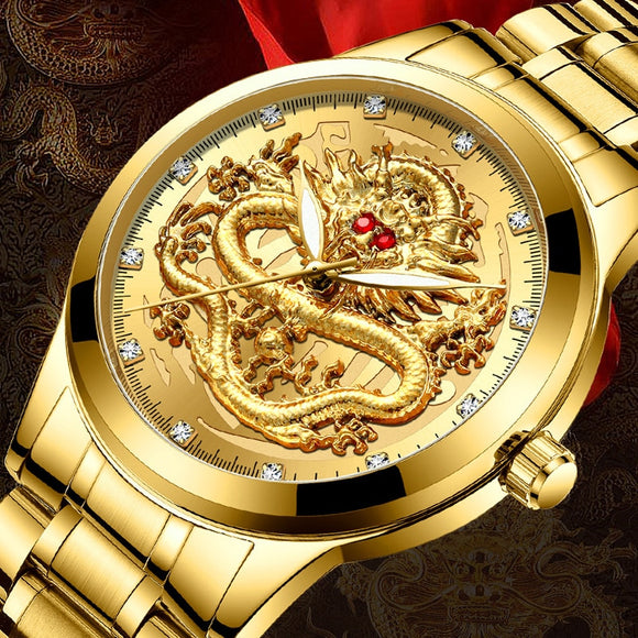 Shawbest-New Golden Mens Business Watches