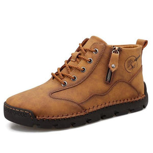 Shawbest-Fashion Suede Leather Men's Boots