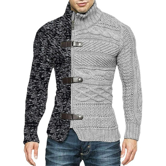 Shawbest-Men Design Middle Length Sweater