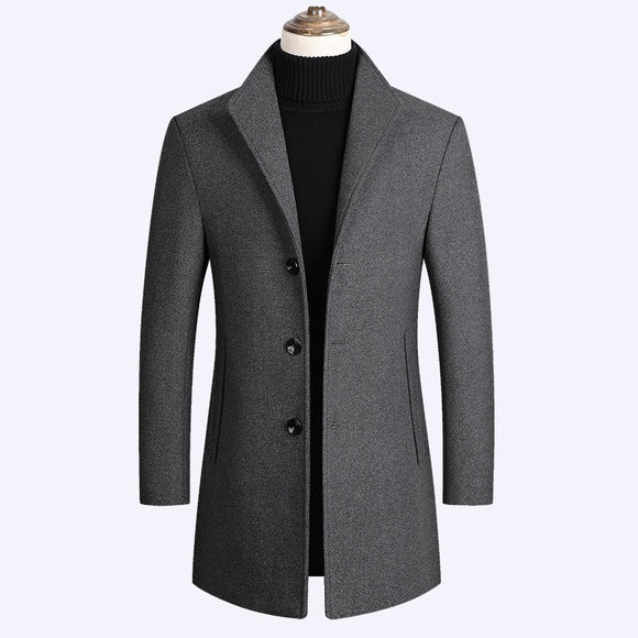 Shawbest-New Men's Fashion Jacket Trench Coat