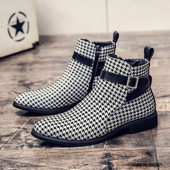 Shawbest-New Fashion Pointed Chelsea Boots