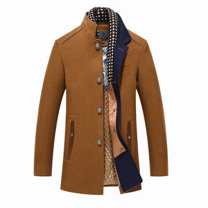 Shawbest-New Winter Fleece Warm Woolen Jackets Coat