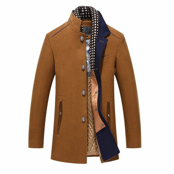 Shawbest-New Winter Fleece Warm Woolen Jackets Coat