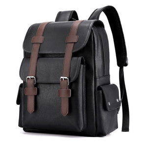 Shawbest-Vintage Leather Waterproof Backpack