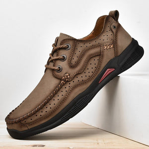 Shawbest-Men's Handmade Soft Leather Casual Shoes