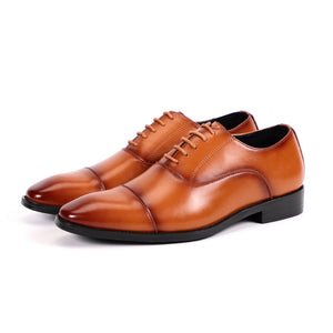 Shawbest-Men Leather Fashion Business Shoes