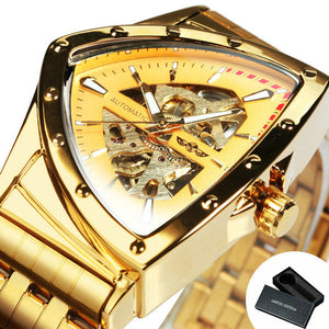 Shawbest-Luxury Triangle Skeleton Mechanical Watch
