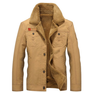 Shawbest-Men Winter Fleece Warm Jacket