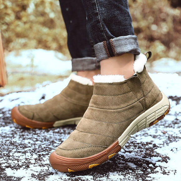 Shawbest - Warm Waterproof Non-slip Soft Ankle Snow Men Boots
