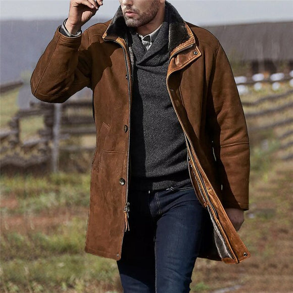 Shawbest-Fashion Casual Mid-length Woolen Coat