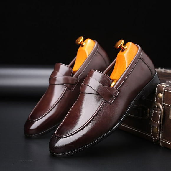 Shawbest - Formal Elegant Leather Men Loafers Shoes